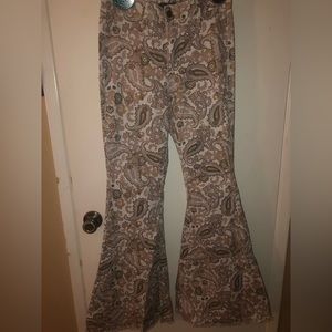 A wild soul Boho super flare jeans